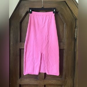 Pink Free People Knitted Skirt